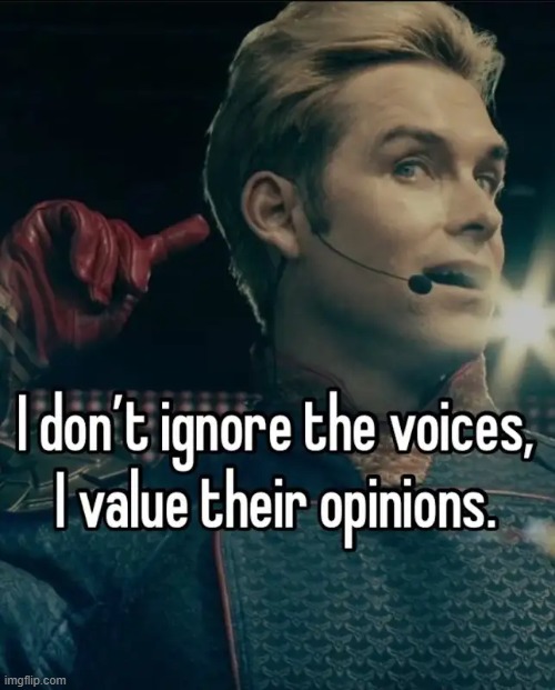 Everyone’s opinions matter, even the voices in your head! | made w/ Imgflip meme maker