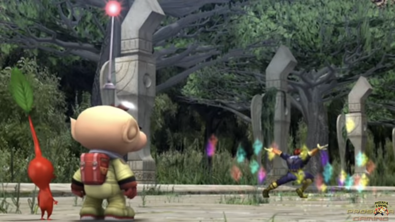 High Quality Captain Falcon destroying all of Olimar’s Pikmin Blank Meme Template
