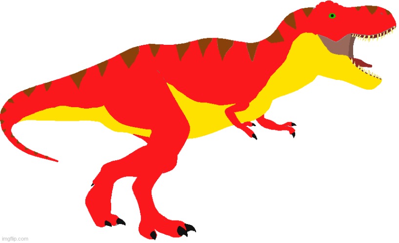 Tyrex (Gender: Male) (Species: Tyrannosaurus Rex) | image tagged in tyrex v 2 | made w/ Imgflip meme maker