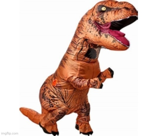 Inflatable Dinosaur Costume Template | image tagged in dinosaur | made w/ Imgflip meme maker