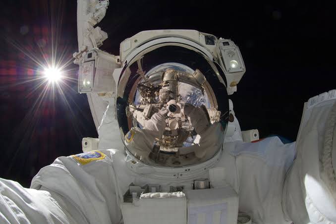 High Quality Astronaut selfie Blank Meme Template