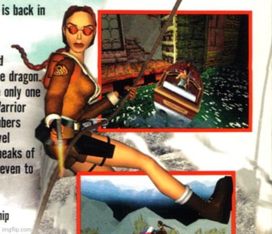 Lara Croft! | image tagged in lara croft | made w/ Imgflip meme maker