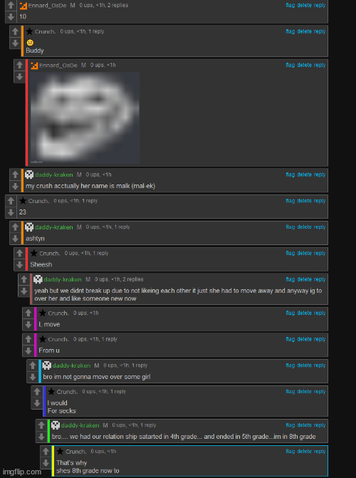 crunch is being a pedo | made w/ Imgflip meme maker