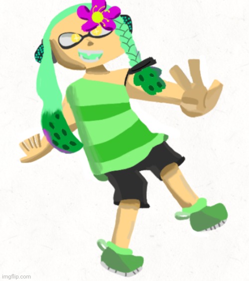 Made a template with some art of mint I drew | made w/ Imgflip meme maker