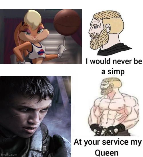 Sometimes I think simping for Kat is the biggest L on earth. And then I remember ppl simp for Lola Bunny and anime | image tagged in i would never be a simp | made w/ Imgflip meme maker