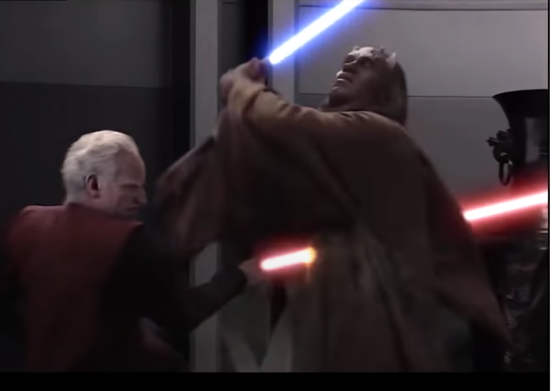 Palpatine killing jedi Blank Meme Template