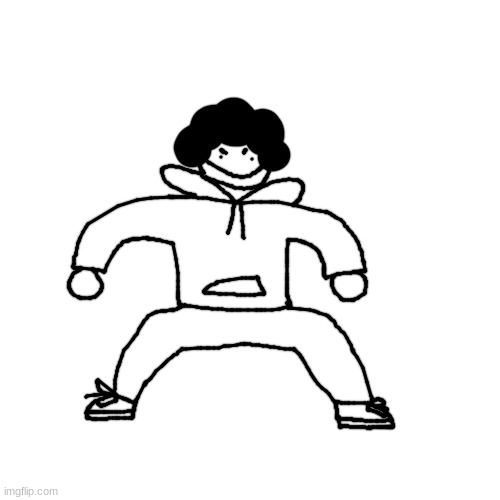 because he's crab walking like a fuckin maniac | made w/ Imgflip meme maker