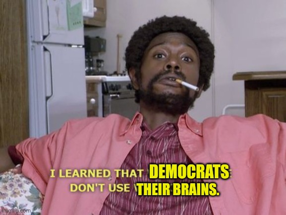 DEMOCRATS; THEIR BRAINS. | image tagged in dave chappelle,democrats,dumbasses | made w/ Imgflip meme maker