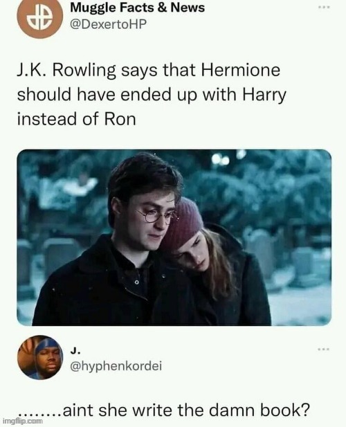 Uploading a **repost** because I just had to | image tagged in repost,harry potter,hermione granger | made w/ Imgflip meme maker