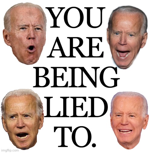 You are being lied to | image tagged in joe biden 2020 | made w/ Imgflip meme maker