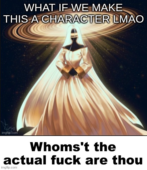 J1407b | WHAT IF WE MAKE THIS A CHARACTER LMAO | image tagged in j1407b but woman | made w/ Imgflip meme maker