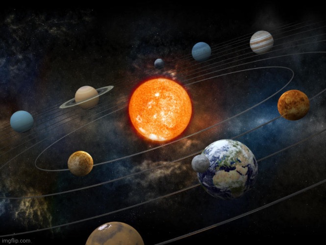 Just the Solar System | image tagged in solar system | made w/ Imgflip meme maker