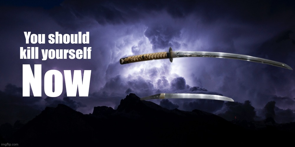 History meme (also should I make this a template) | You should kill yourself; Now | made w/ Imgflip meme maker