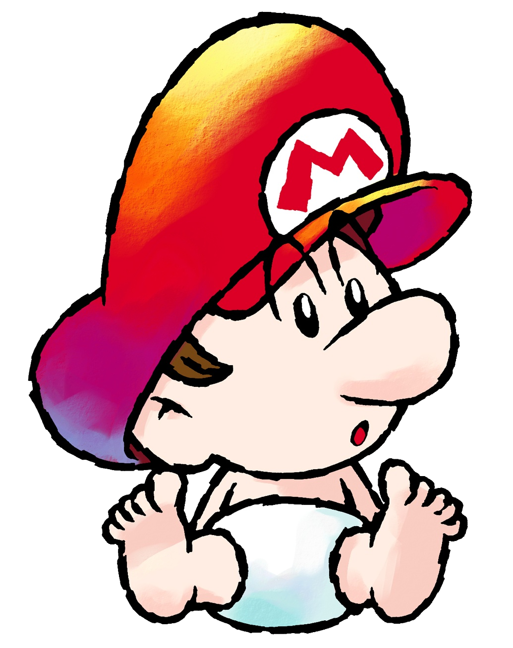 High Quality baby Mario Blank Meme Template