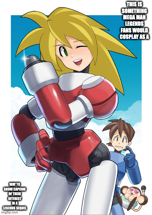 Roll Caskett in a Carbon Suit | THIS IS SOMETHING MEGA MAN LEGENDS FANS WOULD COSPLAY AS A; WAY TO SHOW CAPCOM OF THEIR INTEREST IN A LEGENDS SEQUEL | image tagged in roll caskett,megaman volnutt,megaman,megaman legends,memes,data | made w/ Imgflip meme maker