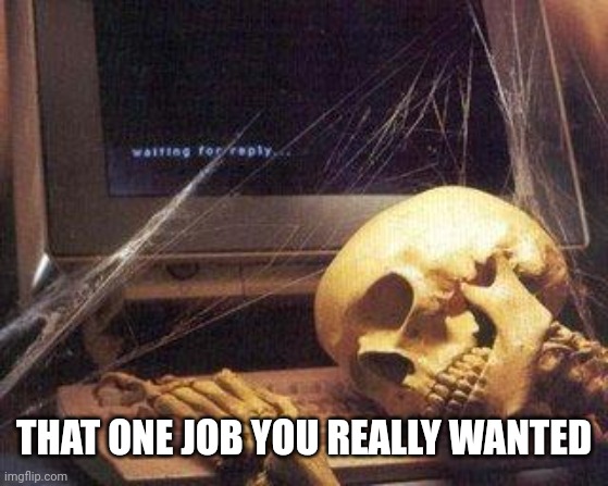 What happened? | THAT ONE JOB YOU REALLY WANTED | image tagged in waiting for diary of a teenage nobody,for,sthing,to,happen | made w/ Imgflip meme maker