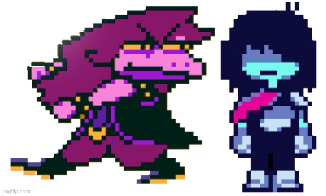 Kris and susie | image tagged in kris and susie | made w/ Imgflip meme maker