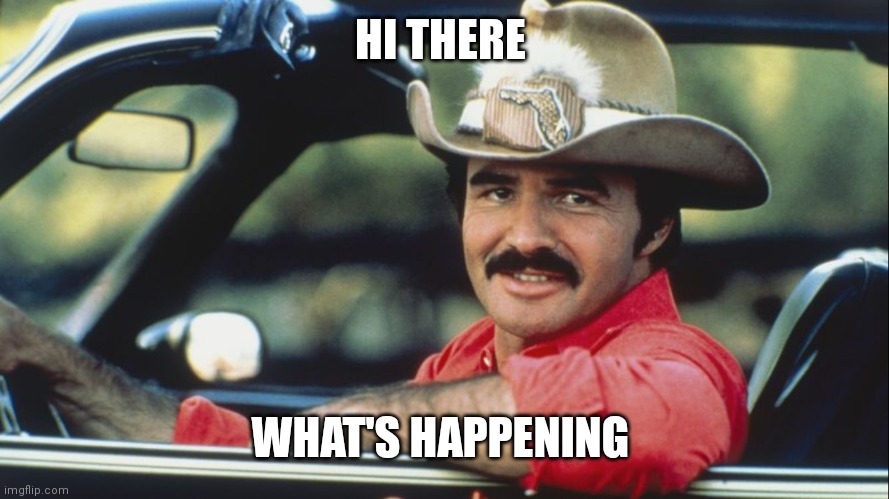 Bandit, Get in loser | HI THERE; WHAT'S HAPPENING | image tagged in bandit get in loser | made w/ Imgflip meme maker