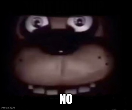 Freddy | NO | image tagged in freddy | made w/ Imgflip meme maker