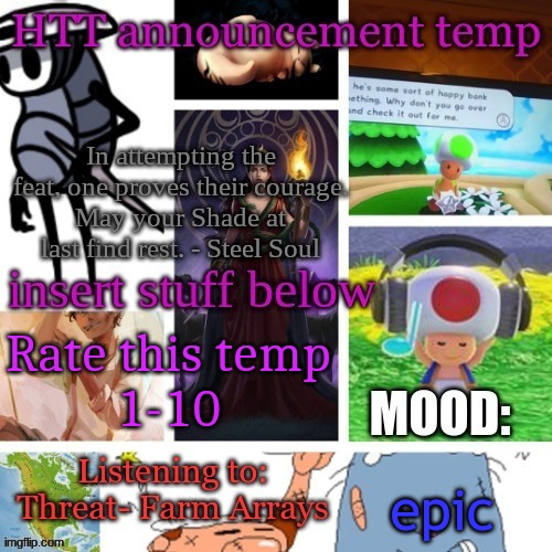 Hecate Announcement V1.1 | Rate this temp
1-10; epic | image tagged in hecate announcement v1 1 | made w/ Imgflip meme maker