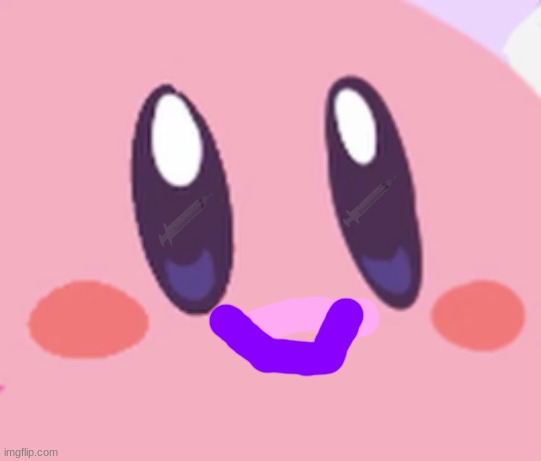 Blank Kirby Face | image tagged in blank kirby face | made w/ Imgflip meme maker