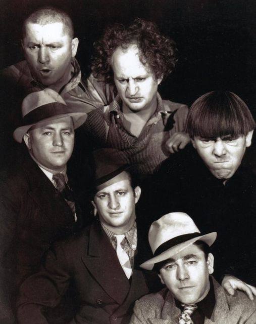 Three Stooges Times Two Blank Meme Template