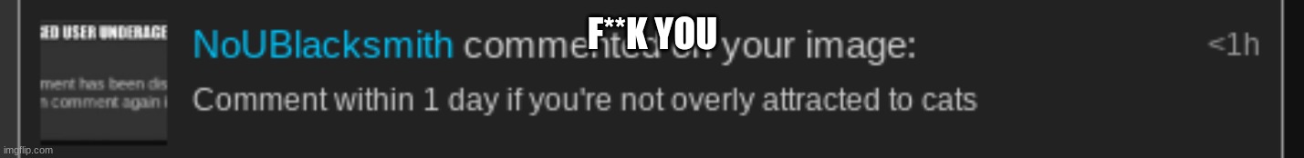 F**K YOU | made w/ Imgflip meme maker