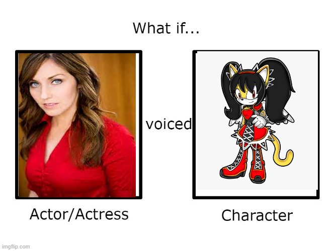 What if Carrie Keranen voiced Honey the cat | image tagged in what if this actor or actress voiced this character,honey the cat,sega,carrie keranen,sonic the hedgehog,sonic | made w/ Imgflip meme maker