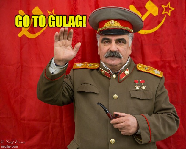 Joseph Stalin Cosplay | GO TO GULAG! | image tagged in soviet union,cosplay,memes,funny | made w/ Imgflip meme maker