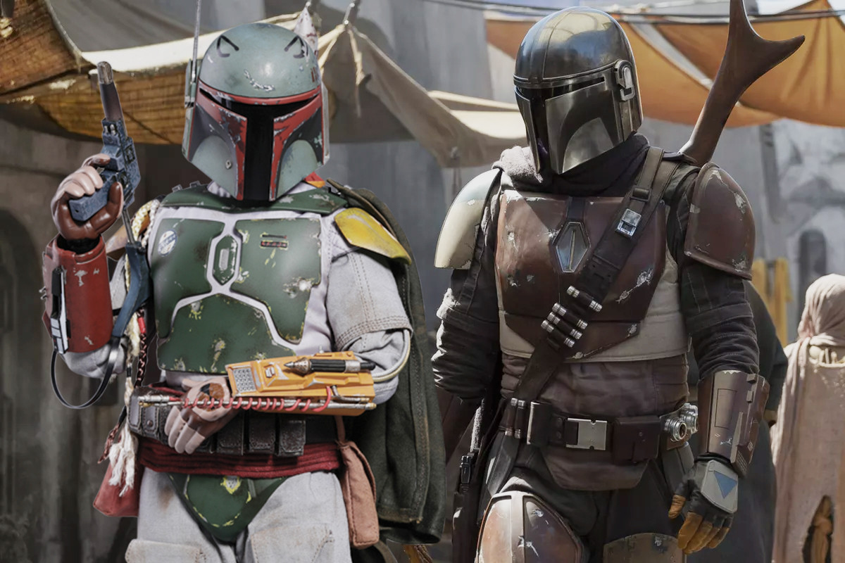 Bobba Fett and the Mandalorian. Blank Meme Template