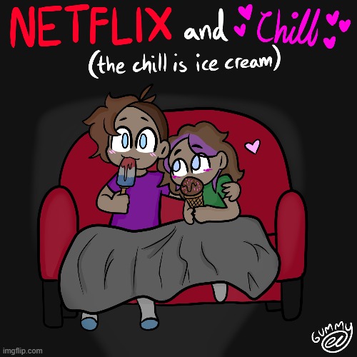 sneksolotl date night! | image tagged in sneksolotl,art,lgbtq,ship art,netflix and chill,asexual | made w/ Imgflip meme maker