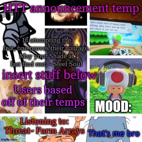 Hecate Announcement V1.1 | Users based off of their temps; That's me bro | image tagged in hecate announcement v1 1 | made w/ Imgflip meme maker