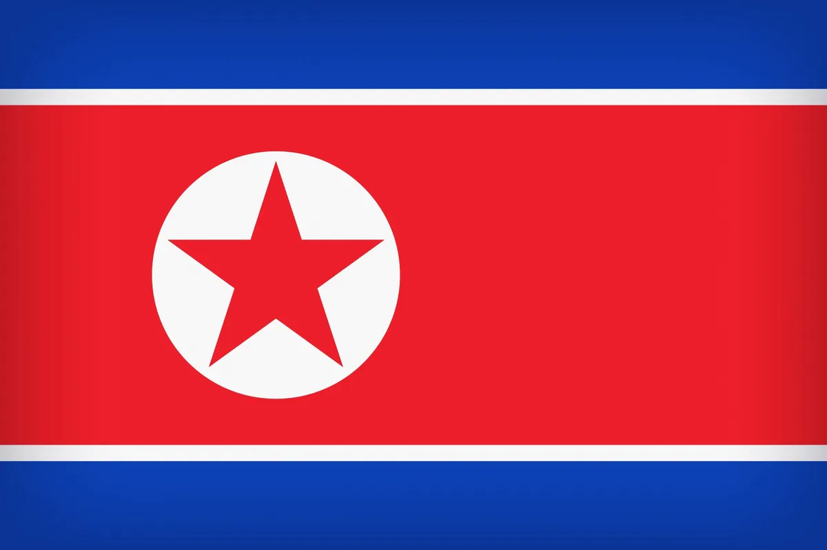 High Quality North Korea Flag Blank Meme Template