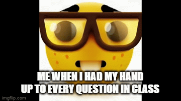 Nerd in class - Imgflip