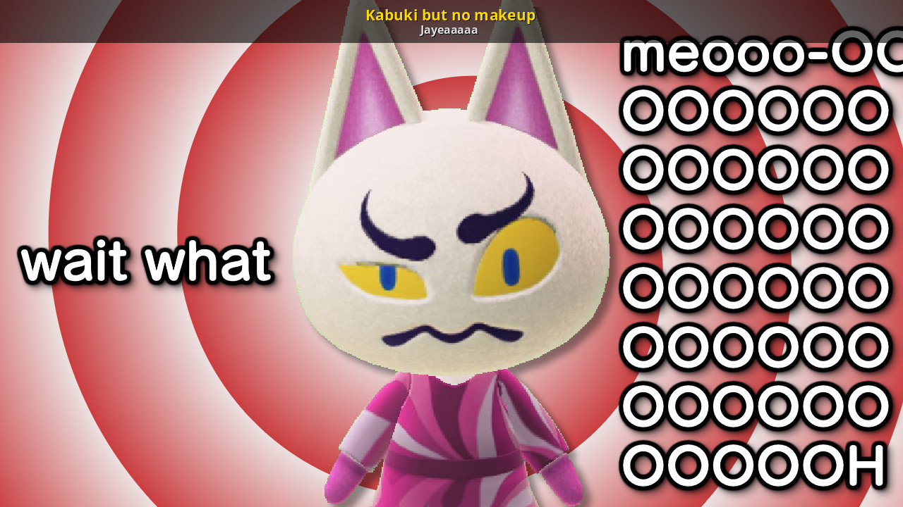 Confused Kabuki Animal Crossing Blank Meme Template