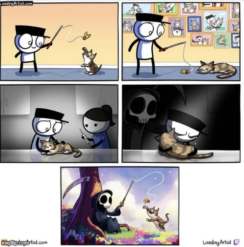 He'll be taken care of | image tagged in wholesome,comics/cartoons | made w/ Imgflip meme maker