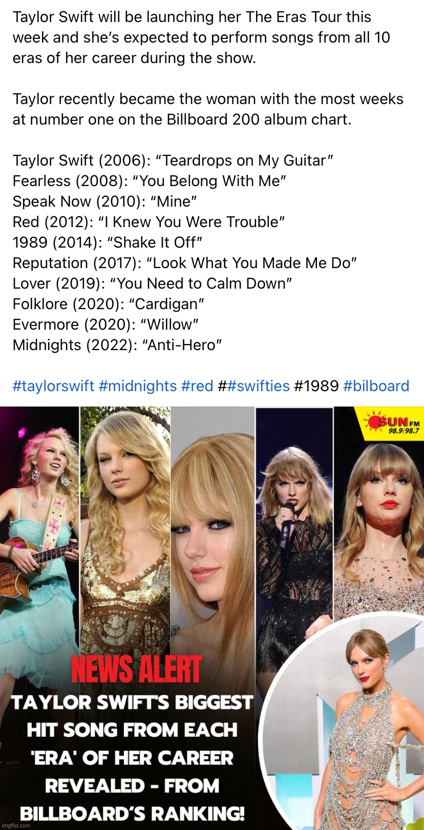 Breaking down “Taylor Swift” eras and her descent into sin. | image tagged in taylor swift eras songs,taylor,swift,is,a,psy-op | made w/ Imgflip meme maker