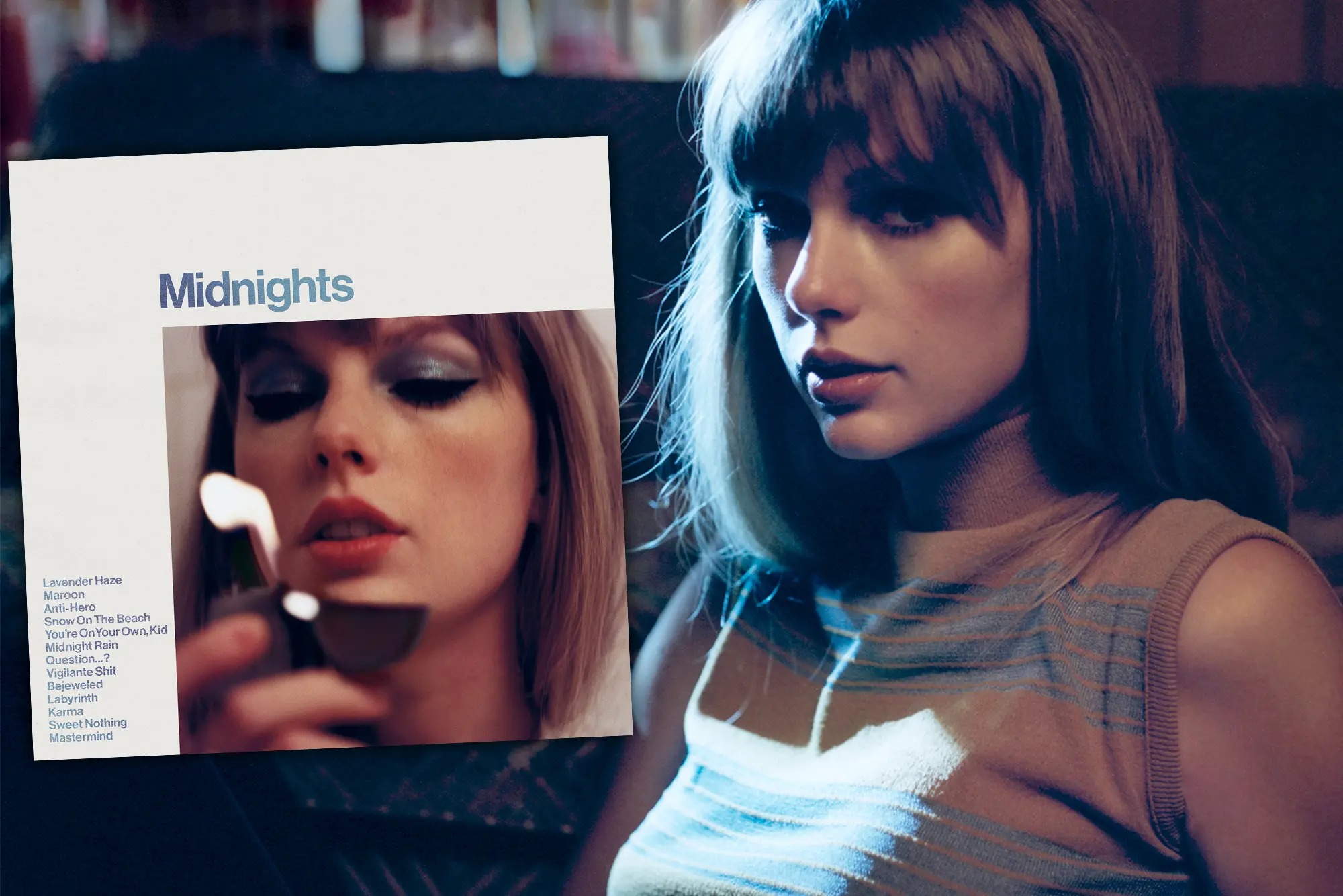 Taylor Swift Midnights album Blank Meme Template