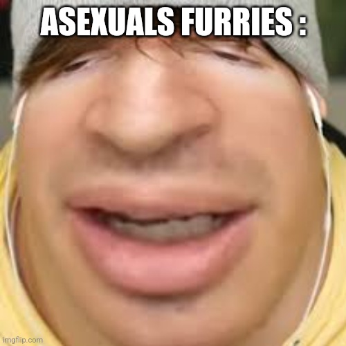 E | ASEXUALS FURRIES : | image tagged in e | made w/ Imgflip meme maker