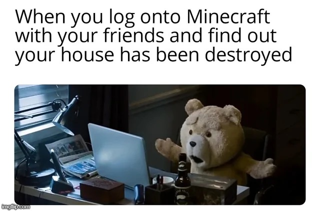WHAT THE #$%&?! | image tagged in memes,funny,minecraft | made w/ Imgflip meme maker