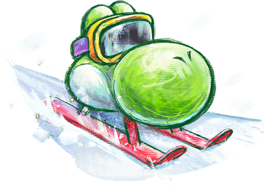 Green Bobsled Yoshi Blank Meme Template