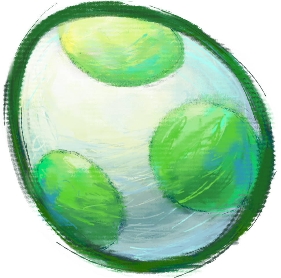 High Quality Yoshi Egg (Green) Blank Meme Template