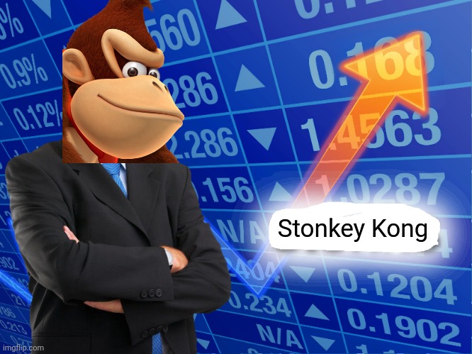 Stonkey Kong |  Stonkey Kong | image tagged in empty stonks,donkey kong,stonks | made w/ Imgflip meme maker