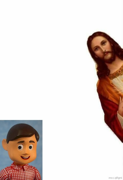 High Quality Davey & Jesus Blank Meme Template