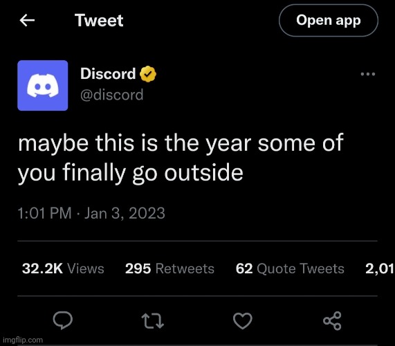 @lgbtq | image tagged in discord outside | made w/ Imgflip meme maker