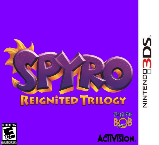 spyro reignited trilogy 3ds edition | image tagged in fake,spyro,3ds,port,activision,memes | made w/ Imgflip meme maker
