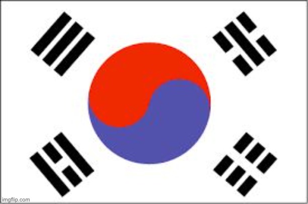 South Korean Flag | image tagged in south korean flag | made w/ Imgflip meme maker