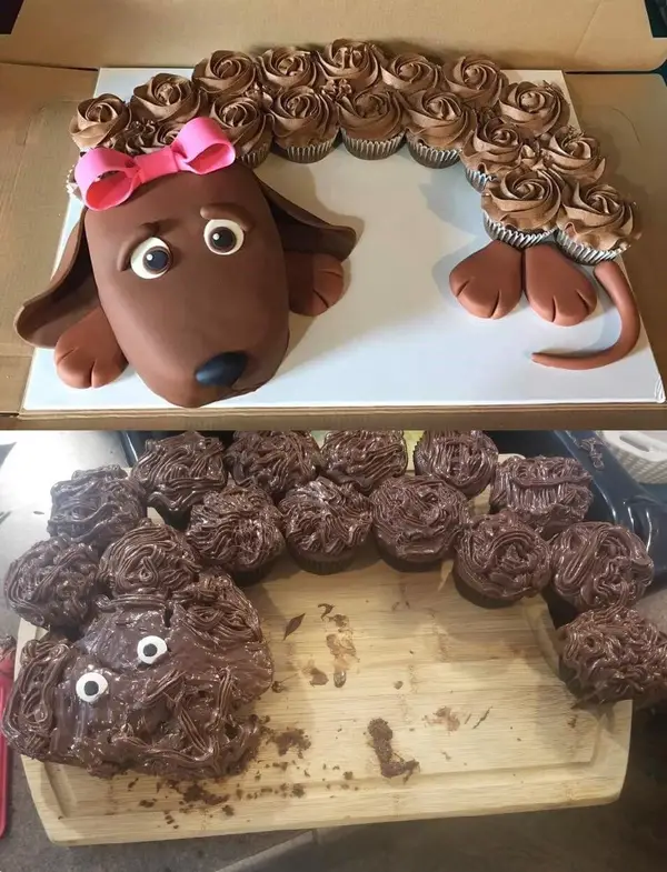 Dog pup cake deformed Blank Meme Template