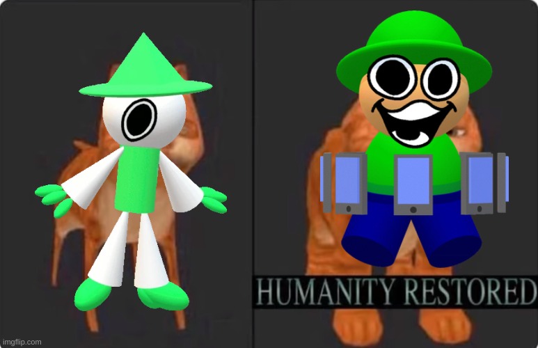 humanity restored | image tagged in humanity restored | made w/ Imgflip meme maker
