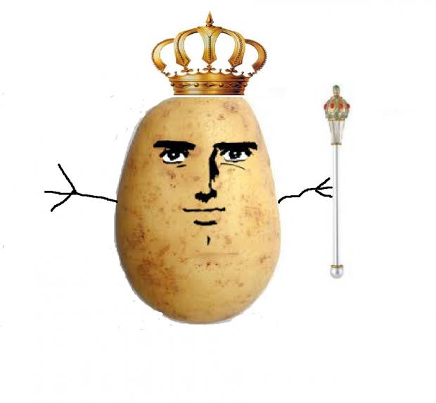 Potato king  Blank Meme Template